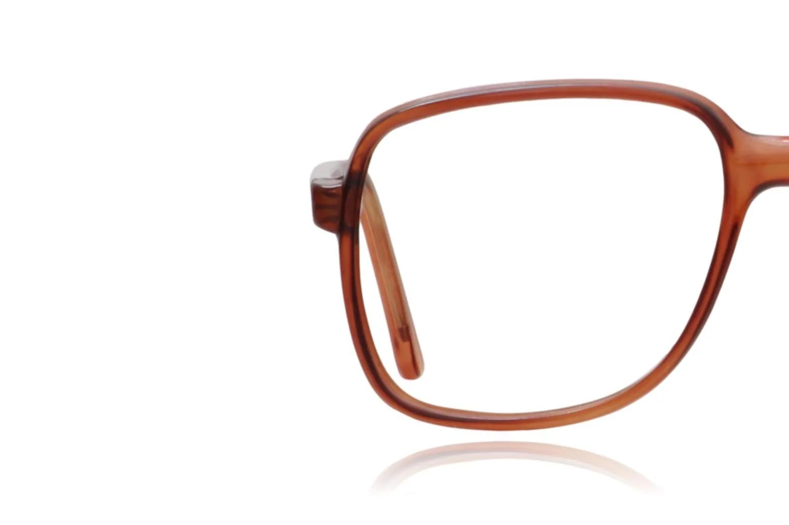 Original vintage 70s square brown glasses Peep Eyewear